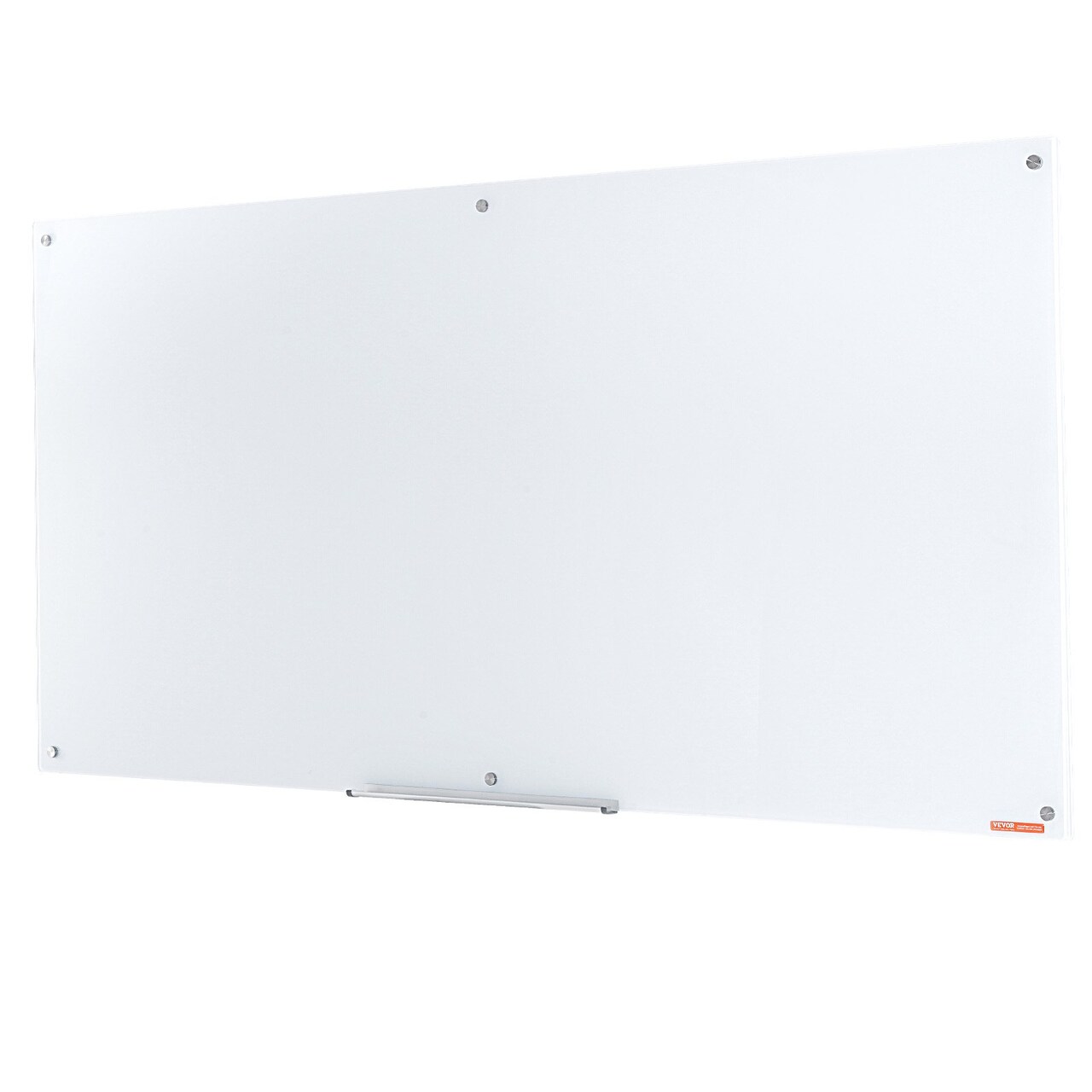 Tempered Glass Magnetic Dry Erase Board with Tray & Frame-less Design